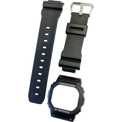 Подлинный новый CASIO G-SHOCK DW-5600HR уретан группы и ободок комплект черный/красный - Изображение 1 из 2