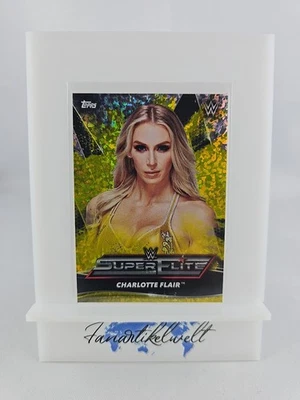 Charlotte Flair 2021 Topps Wwe Superstars Super Elite Amarillo #SE8 Wwf Wcw Nxt - Imagen 1 de 2