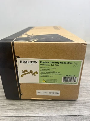 Kingston Brass KS7027AX English Country 2 Handle Roman Tub Faucet Polished Brass - Image 1 of 4