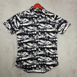 Disney Tim Burton's The Nightmare Before Christmas Button Up Shirt Size S NWOT - Picture 1 of 13