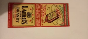 Lairds Brandy Scobeyville NJ Bobtail Matchcover Lot 693 - Picture 1 of 1