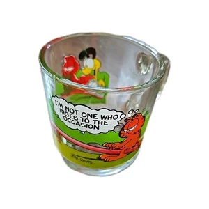 Taza de café de vidrio transparente McDonalds Garfield de colección que no se levanta - Imagen 1 de 6