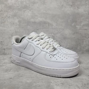 Nike Air Force 1 '07 Low Mens Size 8.5 White Athletic Lifestyle Shoes Sneakers - Picture 1 of 8