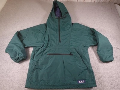 Chaqueta Woolrich Vintage Mujer Pequeña Verde Con Capucha Pullover Anorak Nylon Exterior Foto 1 de 4