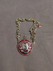 Vintage Disney Die Schöne und das Biest emaillierte Halskette mit Anhänger H16 - Bild 1 von 6