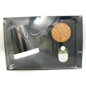 Acca Ware MCM Trays By David Douglas Vintage Set Black NEW In Packaging - Picture 1 of 6