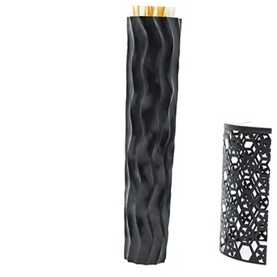  Large Home Decor Floor Vase – Wooden Tall Farmhouse Decor 36 inches Black - Imagem 1 de 4