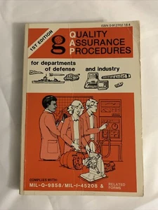 Quality Assurance Procedures for Departments Of Defense And Industry 1st Edition - Imagen 1 de 9