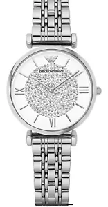 Emporio Armani NIB Women's Stainless Steel Watch AR1925 ($400 MSRP)New Authentic - Picture 1 of 16