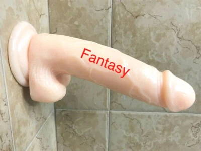 8-Inch-HUGE-Dildo-Realistic-Waterproof-Suction-Cup-Men-Penis-Female-Sex-Toy - Image 1 of 4