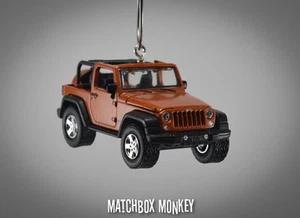 2014 Jeep Wrangler Open Top Unlimited Custom Ornament 1/64 Mango Tango CJ XJ - Picture 1 of 8