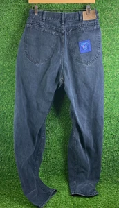 Vintage Lee Skyriders High Waist Tapered Mom black Denim Jeans 30 x 31 - Picture 1 of 13