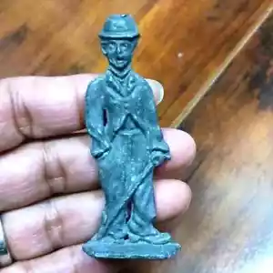 Vintage Charlie Chaplin pewter miniature figurine toy Ornament - Picture 1 of 3