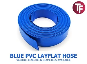 Tubo piatto PVC blu consegna scarico acqua irrigazione tubo lay piatto - Foto 1 di 18