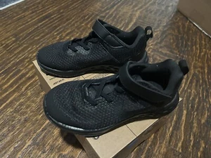 Size 1 (PS) - Nike Revolution 6 Low Black Dark Smoke Grey Dd1095-001 Size 11c - Picture 1 of 8