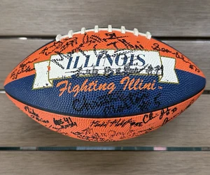 2001 NCAA Univ Illinois Fighting Illini Team Signed Football 25 Players No COA - Picture 1 of 21