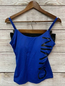 Calvin Klein Tankini Swimsuit Womens Size Small Navy & Black 2 Pc Set Suit New - Picture 1 of 6