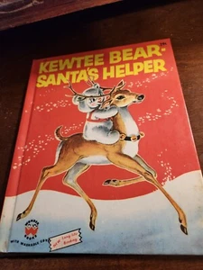 Vintage 1956 Rare Kewtee Bear Santa's Helper Wonder Book Childrens - Picture 1 of 6