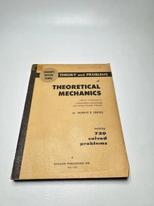 SCHAUM'S OUTLINE OF THEORY AND PROBLEMS OF THEORETICAL MECHANICS By Spiegel - Picture 1 of 1