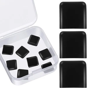 8 Pieces Air Fryer Rubber Bumpers Silicone Anti-Scratch Protective Covers Black - Picture 1 of 7