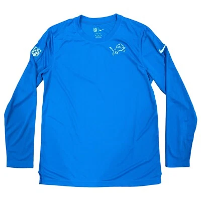 Nike Detroit Lions тренеров Dri-Fit рубашка команды выпущен PE, размер XXL новый с Ярлыками DZ5755-484 - Изображение 1 из 4