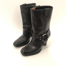 HARLEY DAVIDSON Womens Boots Black Leather Harness High Heel Biker Sz US 5