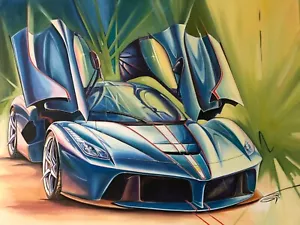 Ferrari Painting/ Oil Canvas/ SIZE: 48X36/ Condition: Excellent - Picture 1 of 5