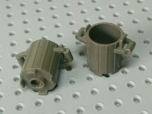 Lego Container, Bin with 2 Lid Clips [2439] Original Dark Grey x2 - Picture 1 of 3