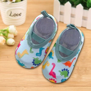 T# Flat Sole Baby Shoes Soft Sole Quick Dry Socks Shoes for Toddlers (Green M) - Picture 1 of 6