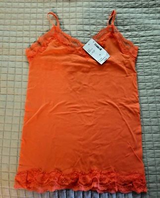 BONGO Lace Trim Camisole Size XL Juniors Peachy Keen New Tags - Image 1 of 3
