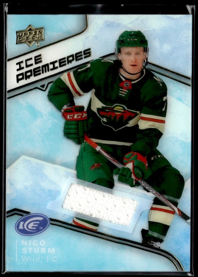 2019-20 Upper Deck Ice Premieres Jersey Relics Nico Sturm #IPJ-ST H3R4L - Image 1 of 2