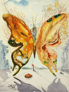 Salvador Dali : Venus Butterfly : Archival Quality Art Print 17x22 - Picture 1 of 2