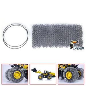 Metall Reifenkette für 1/14 K988 RC Hydrauliklader Baufahrzeug Trucks - Bild 1 von 5