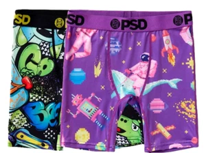 PSD BOYS GAME ON YOUTH 2 PACK BOXER BRIEF MULTI Size- Small (size 6-8) - Picture 1 of 4