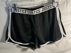 Girls Justice Dolphin Mesh Active Black Shorts Size 20 plus Quick Dry New #17