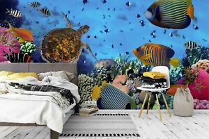 3D Underwater World Sea Turtle Wall Murals Wallpaper Murals Wall Sticker Wall 51