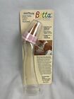 Vintage Betta Babyflasche rosa Ring Latex/Gummi Brustwarze 8oz Kunststoff Krankenschwester 1992 Neu aus altem Lagerbestand