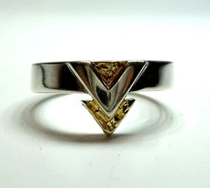 Anillo plata 935 parcialmente dorado RG 53 - Excelente estado   - Imagen 1 de 3