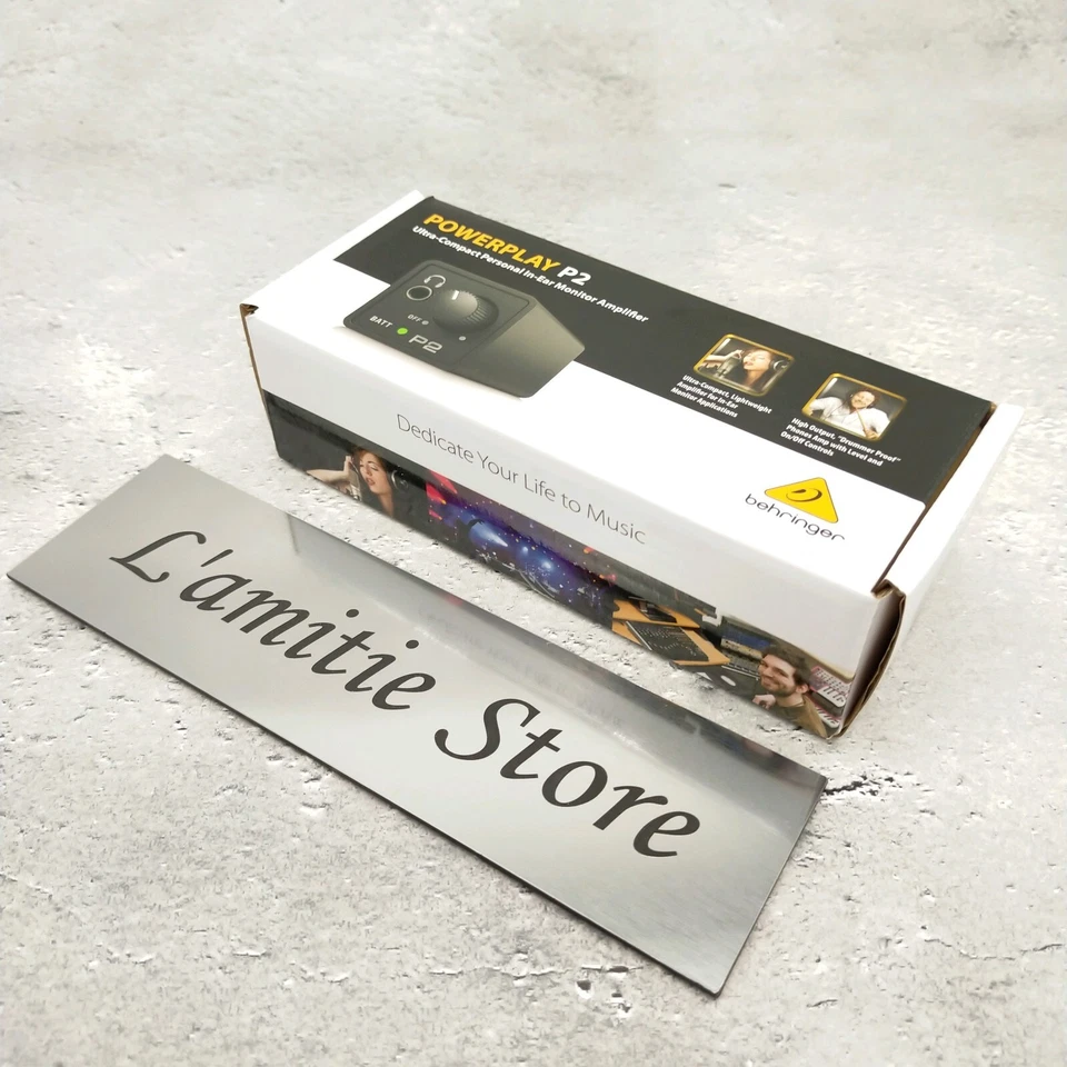 BEHRINGER POWERPLAY P2 Battery-Powered In-Ear Headphone Amplifier Black 865