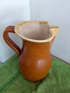Vaso Brocca in terracotta Pugliese antico bari grottaglie vecchio vintage - Foto 1 di 8