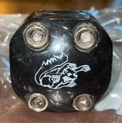 Mid School BMX Mongoose Black 1 1/8" Threadless Block Stem - Image 1 of 4