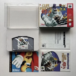 Clay Fighter 63 1/3 Nintendo 64 N64 Original Komplett In Box Spiel CIB Anleitung - Bild 1 von 24