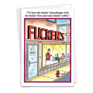 Humor Funny F'ers Birthday Card - Friend Her Him Nobleworks - Picture 1 of 3