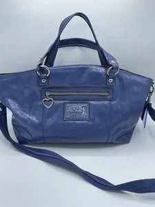 Coach Daisy Blue Liquid Gloss Poppy Satchel Handtasche RARE F23402 - Bild 1 von 24