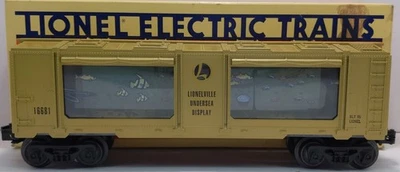 Lionel 6-16681 O Gauge Gold Animated Shark Aquarium Car LN/Box - Image 1 of 4