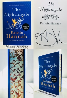 SIGNED The Nightingale by Kristin Hannah UK DELUXE EDITION (2025, HC) Stenciled - Image 1 of 4