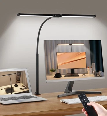 Led Desk Lamp for Home Office, Eye-Care Architect Light with Clamp, Smart Double - Image 1 of 4