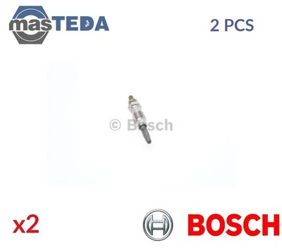 0 250 201 055 ENGINE GLOW PLUGS BOSCH 2PCS FOR MERCEDES-BENZ T1,SALOON,KOMBI - Image 1 of 4