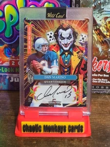 Dan Marino TRUE 1 OF AUTO 1/1 2025 Nationals Exclusive Wild Card Joker Wild - Picture 1 of 8