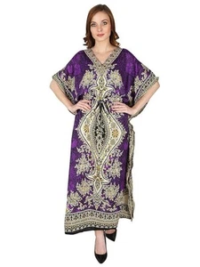 Damen Kleid Maxi Lang Kaftan / Tunika Kimonokleid, Nachtwäsche, Kleid... - Bild 1 von 5